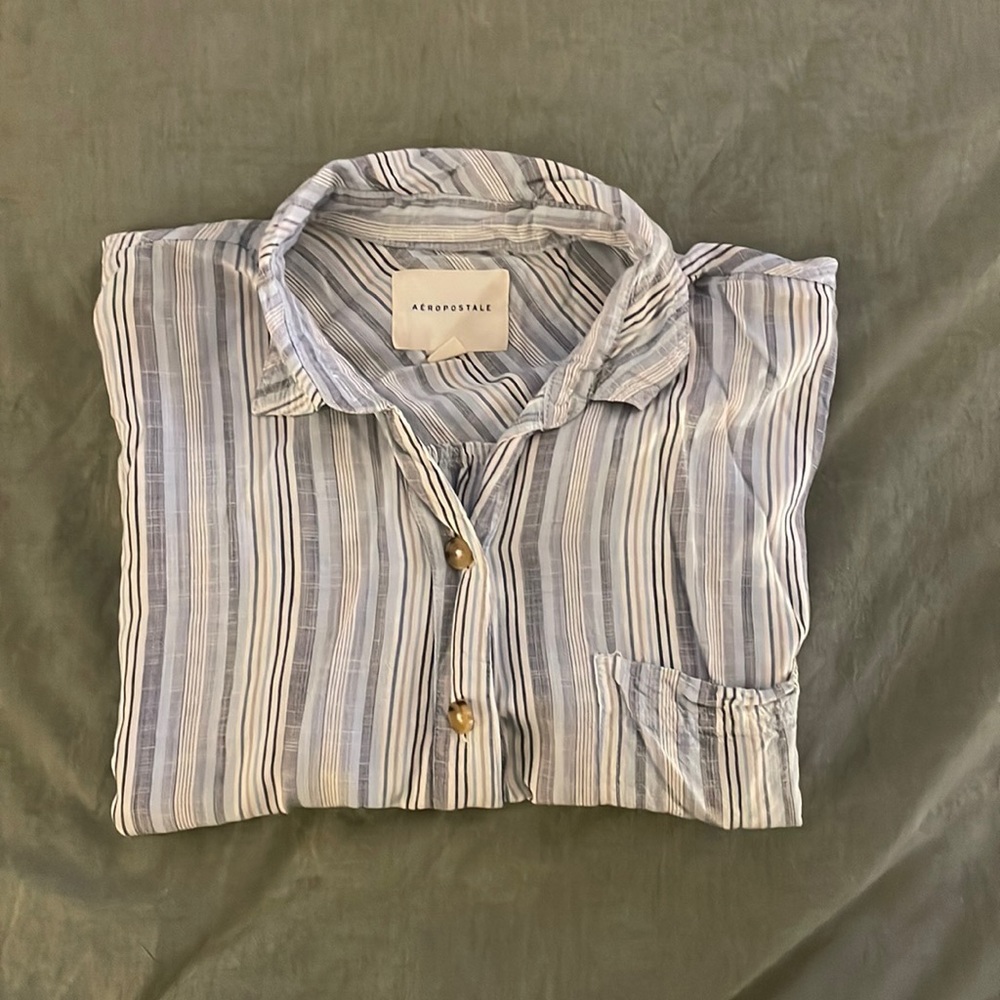 STRIPED CROPPED SHIRT